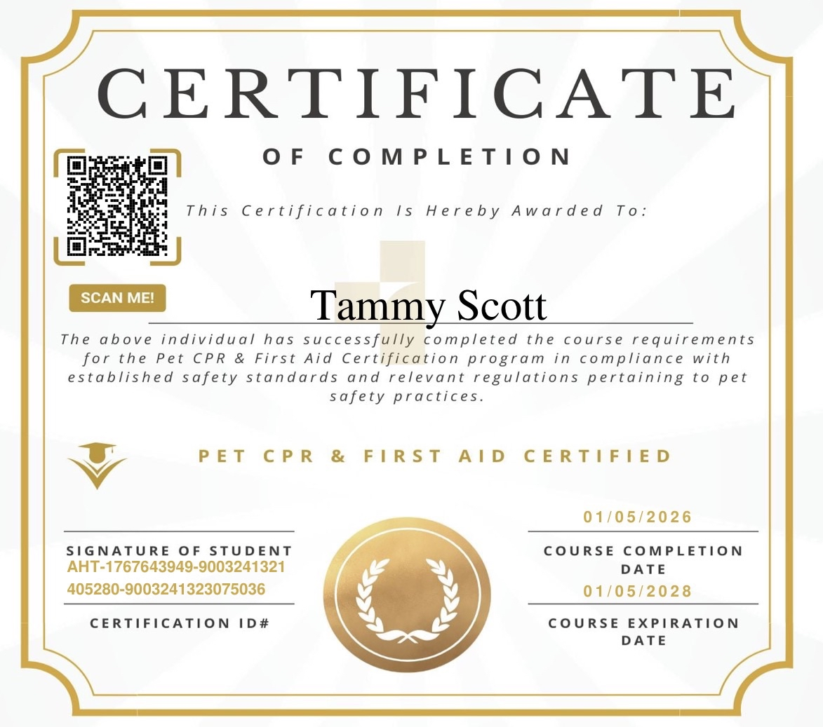 TSPetCare Certification